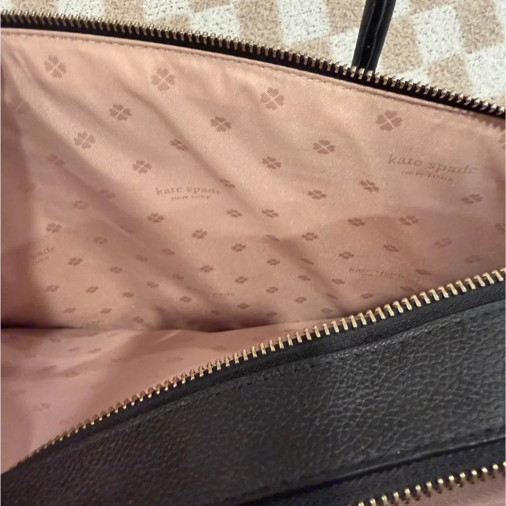 kate spade Black Leather Laptop Bag